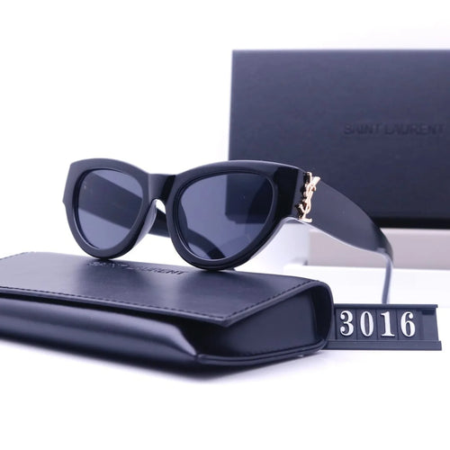 Cat-Eye Rim Sunglasses in Black and Gold for Her (Premium Quality) - Cash on Delivery