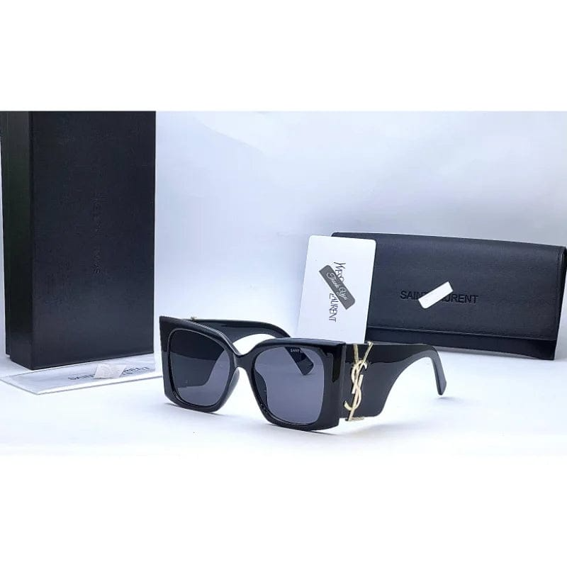 YSL Saint Laurent Sunglasses in Black and Gold for Her (Premium Quality) - Cash on Delivery